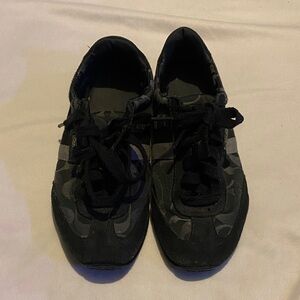 Coach Black and Gray Camouflage Sneakers